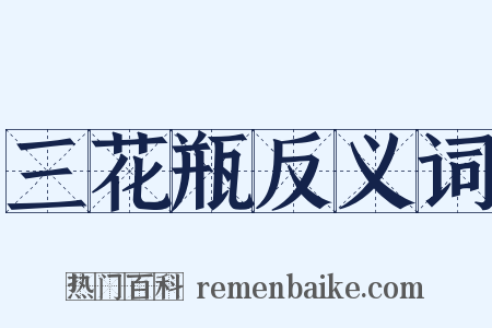 三花瓶反义词是什么意思的图片